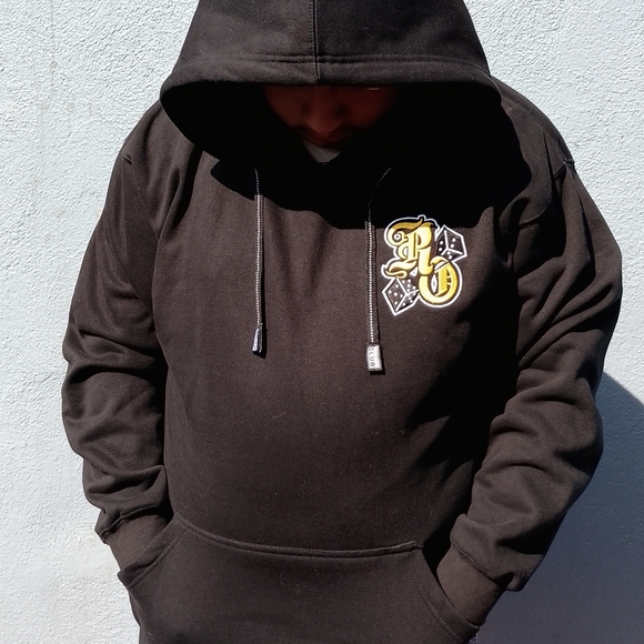 Pro Club 13oz Black Hoodie Rollerz Only Low Rider Club - Picture 1 of 7